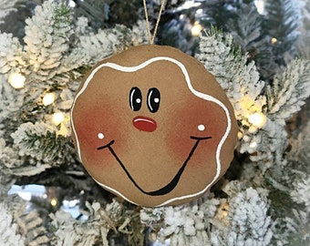 Gingerbread Ornament ~ Tree Ornament ~ Christmas Ornament ~ Gingerbread Man ~ Christmas Decor ~ Cloth Ornament