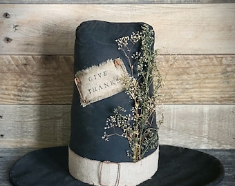 Primitive Pilgrim Hat Table Sitter ~ Thanksgiving Decor ~ Fall Decor ~ Autumn Decor ~ Pilgrim Decor ~ Table Decor ~ Primitive Decor