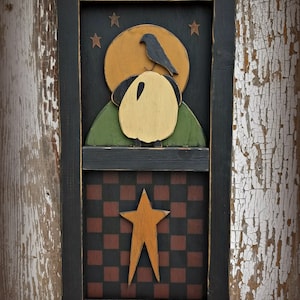 Primitive Wall Hanging ~ Primitive Decor ~ Primitive Wall Decor ~ Checkerboard Wall Hanging ~ Primitive Home Decor ~ Farmhouse Decor