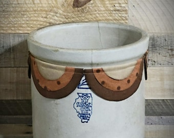 Primitive 24" Fall Crock Bunting ~ Fall Decor ~ Crock Decoration ~ Autumn ~ Thanksgiving ~ Halloween ~ Country ~ Farmhouse ~ Rustic