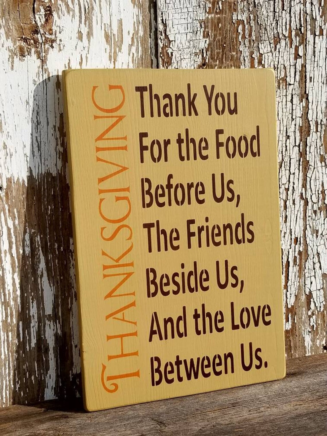Large Thanksgiving Sign Fall Sign Thanksgiving Decor | Etsy