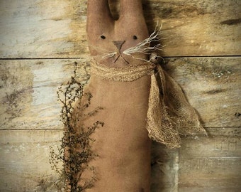 Primitive Bunny Rabbit Doll - Primitive Rabbit - Primitive Bunny Rabbits- Primitive Easter Bunny - Primitive Spring - Primitive Decor