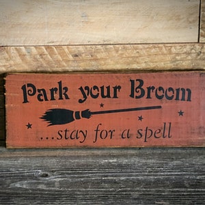 Witch Sign ~ Halloween Sign ~ Witch Decor ~ Halloween Witch Sign ~ Wood Sign ~ Halloween Signs ~ Witch Broom ~ Wood Halloween Sign