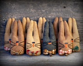 Primitive Bunny Bowl Fillers ~ Bunny Tucks ~Primitive Easter Decor ~ Bunny Bowl Filler ~ Primitive Decor ~ Easter Bunny ~ Primitive Spring