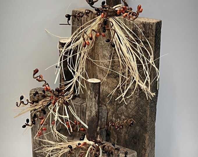 Primitive Rustic Wooden Pumpkins - Farmhouse - Country.- Fall ...