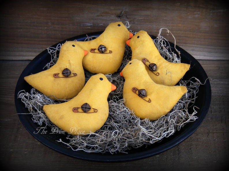 Primitive Easter Bowl Fillers Peeps Primitive Chicks Etsy