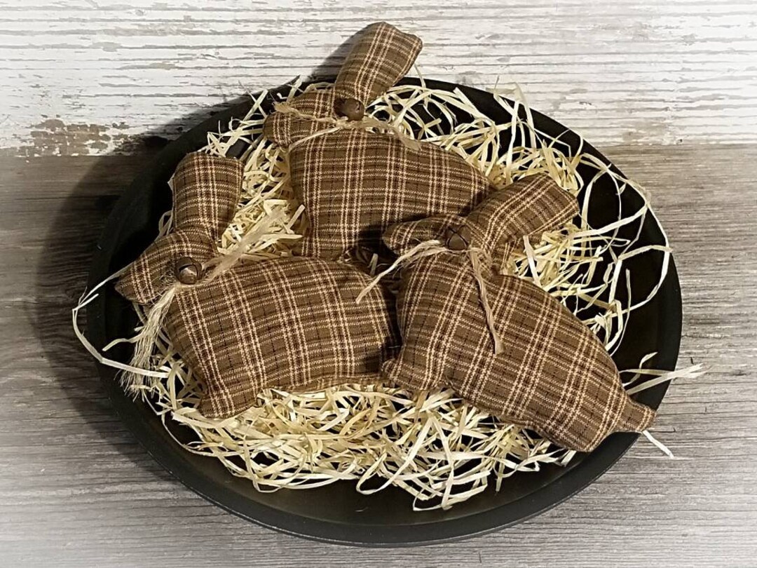 Primitive Easter Bowl Fillers Primitive Bunny Brown Bunny Easter Decor