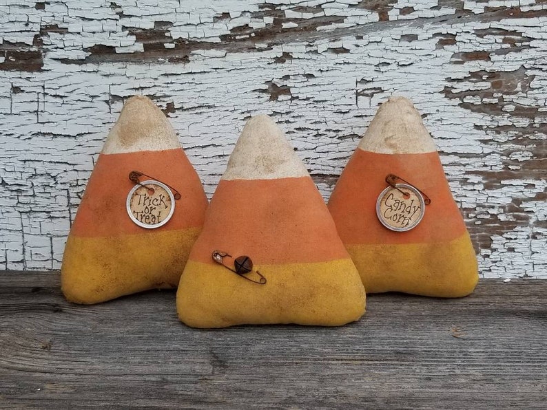 Primitive Candy Corn Bowl Filler ~ Halloween Bowl Filler ~ Tiered Tray ...