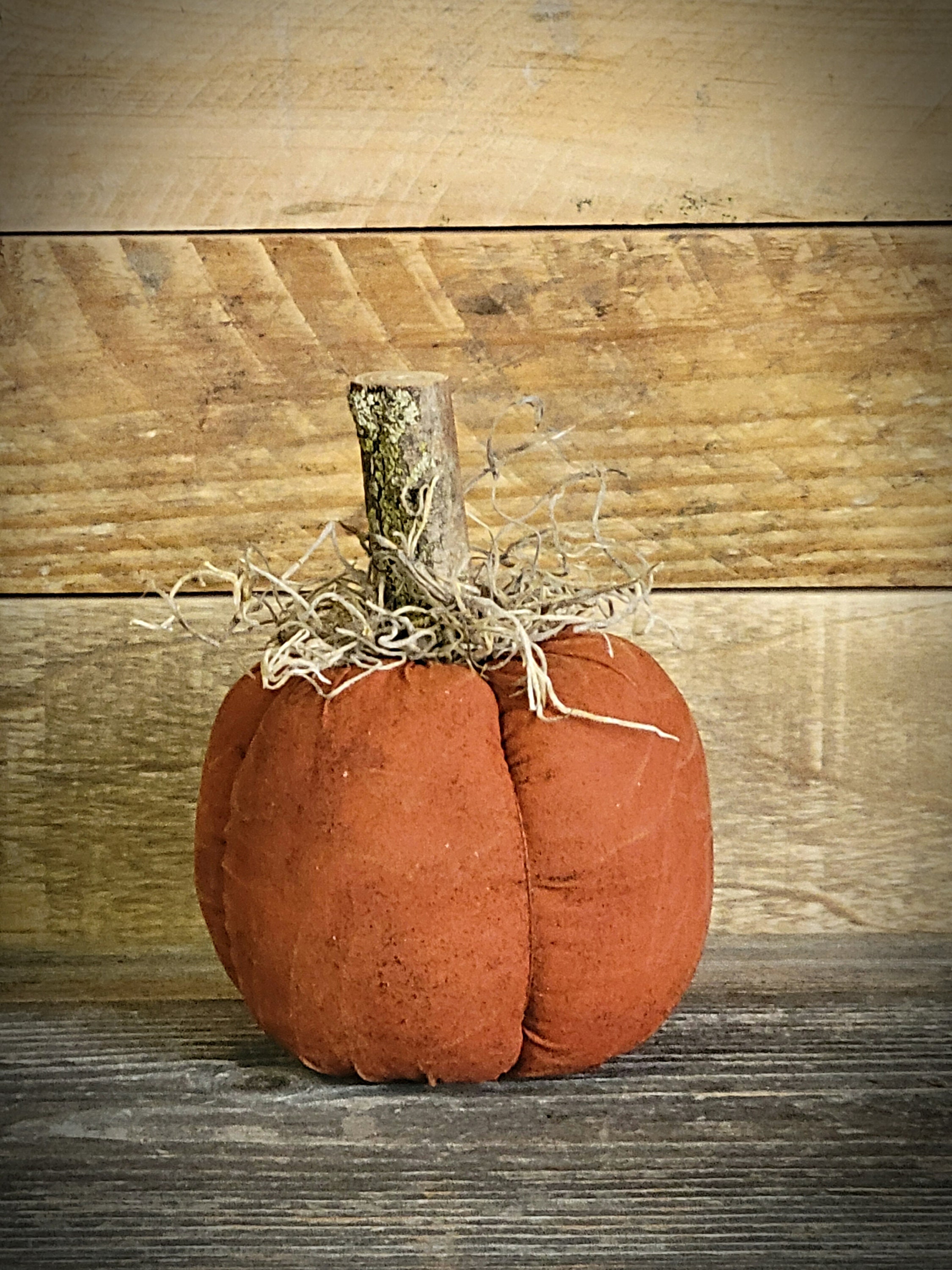 4" Primitive Pumpkin ~ Primitive Fall Decor ~ Primitive Autumn ~ Primitive Home Decor ~ Fabric Pumpkin ~ Fall Pumpkin ~ Country Decor
