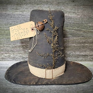 Primitive Pilgrim Hat Table Sitter ~ Thanksgiving Decor ~ Fall Decor ~ Autumn Decor ~ Pilgrim Decor ~ Table Decor ~ Primitive Decor