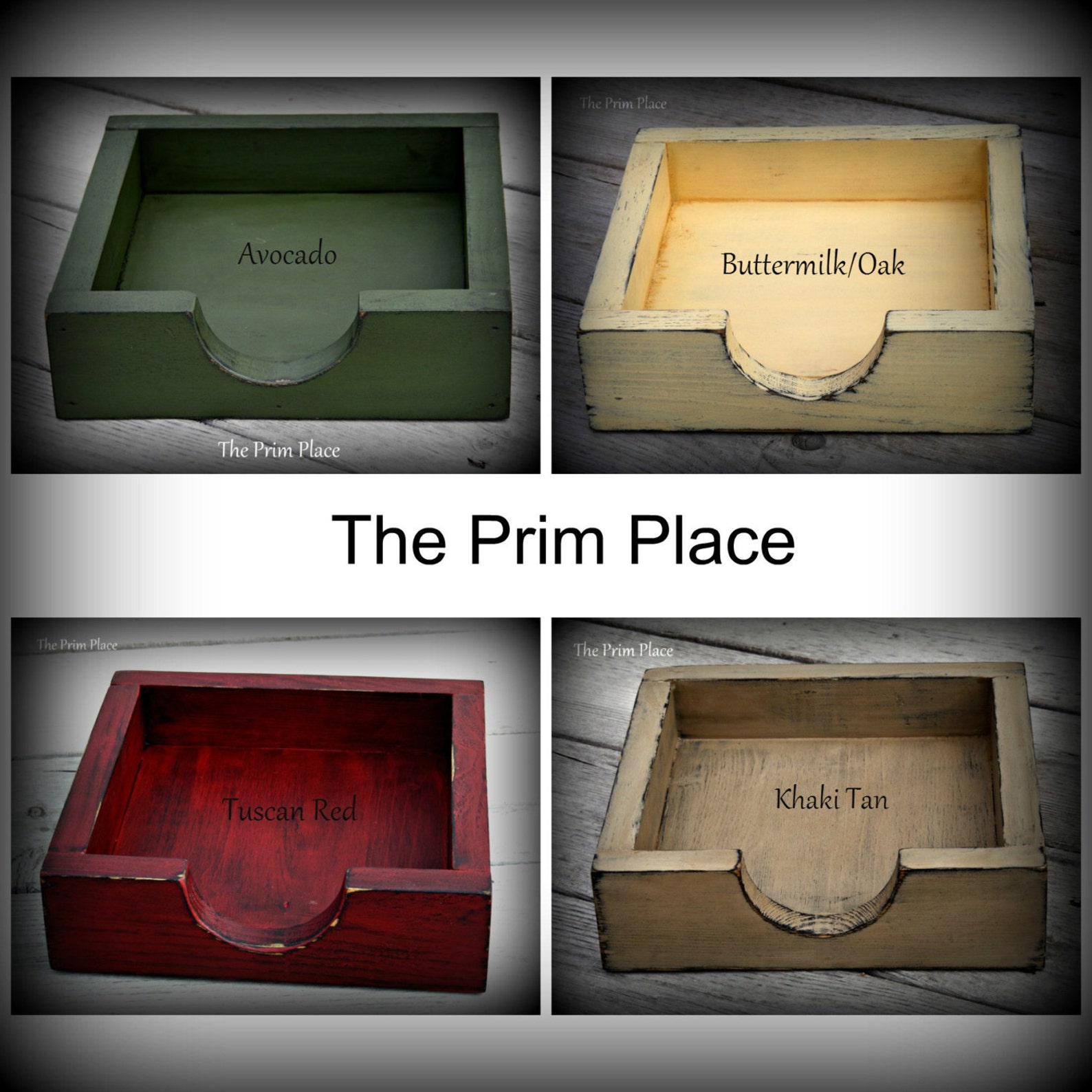 Primitive Handcrafted Wooden Napkin Box Primitive Napkin Etsy