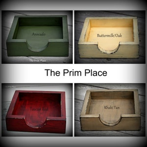 Primitive Handcrafted Wooden Napkin Box ~ Primitive Napkin Holder ~ Primitive Kitchen Decor ~ Primitive Home Decor ~ Rustic Kitchen