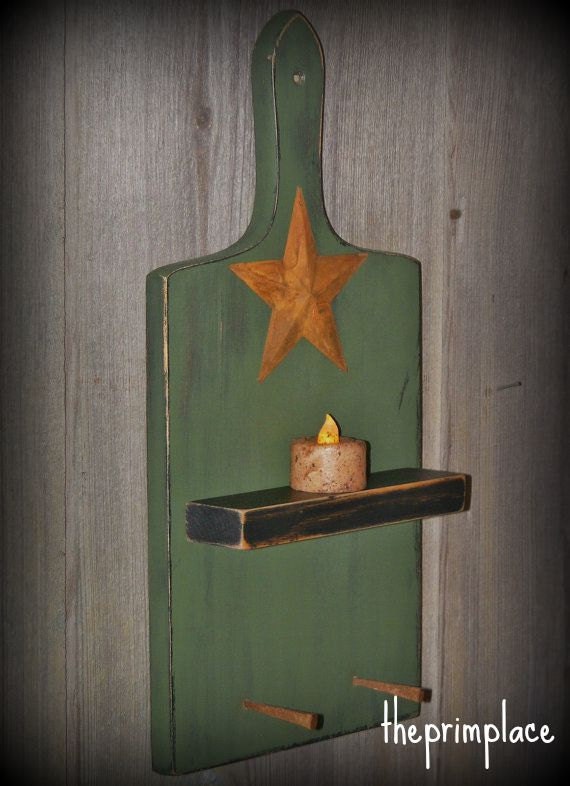 Items similar to Primitive Wall Decor Upcycled Cutting Board on Etsy