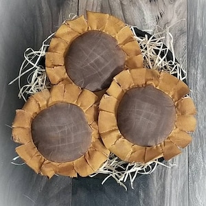 Primitive Sunflower Bowl Fillers ~ Primitive Fall Decor ~ Sunflower Ornies ~ Primitive Fall ~ Sunflower Decor ~ Teiered Tray Decor