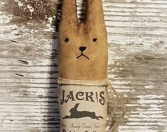 Primitive Bunny Rabbit Doll - Primitive Rabbit - Primitive Bunny Rabbits- Primitive Easter Bunny - Primitive Spring - Primitive Decor