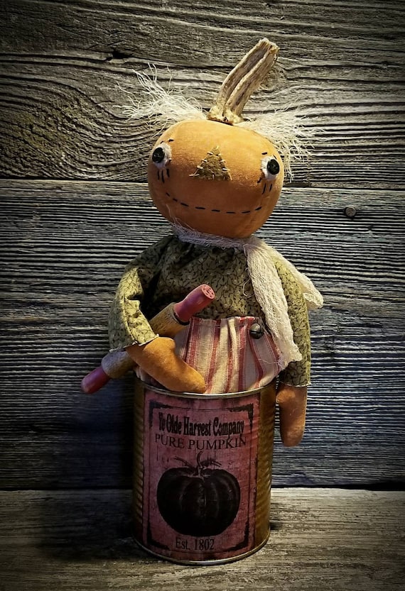 primitive pumpkin doll