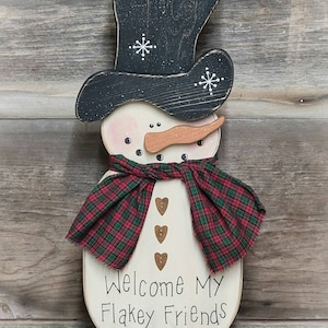 Snowman Floor Sitter ~ Snowman Decor ~ Winter Decor ~ Primitive Snowman ~ Rustic Snowman ~ Farmhouse Snowman ~ Fireplace Hearth Decor