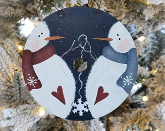 Snowman Ornament ~ Christmas Ornament ~ Christmas Ornaments ~ Snowman Ornaments ~ Snowman Decor ~ Tree Ornament ~ Holiday Ornament ~ Snowman