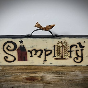 Primitive Shelf Sitter Block ~ Primitive Home Decor ~ Table Sitter ~ Tabletop Decoration ~ Farmhouse Decor ~ Saltbox House Decor ~ Simplify