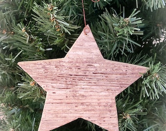 Rustic Reclaimed Wood Star Ornament - Primitive Star Ornament - Farmhouse Star Ornament - Christmas Ornament - Patriotic Star Ornament