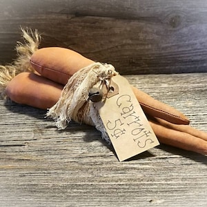 Primitive Carrots ~ Primitive Easter ~ Spring Decor ~Fabric Carrots  ~ Spring Carrots ~ Prim Carrots ~ Summer Decor ~ Farmhouse Kitchen