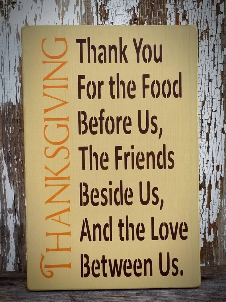 Large Thanksgiving Sign Fall Sign Thanksgiving Decor | Etsy