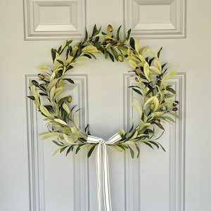 olive tree hoop wreath olive tree wreath front door modern wreath olive wreath modern wreath front door greenery wreath simple door wreath