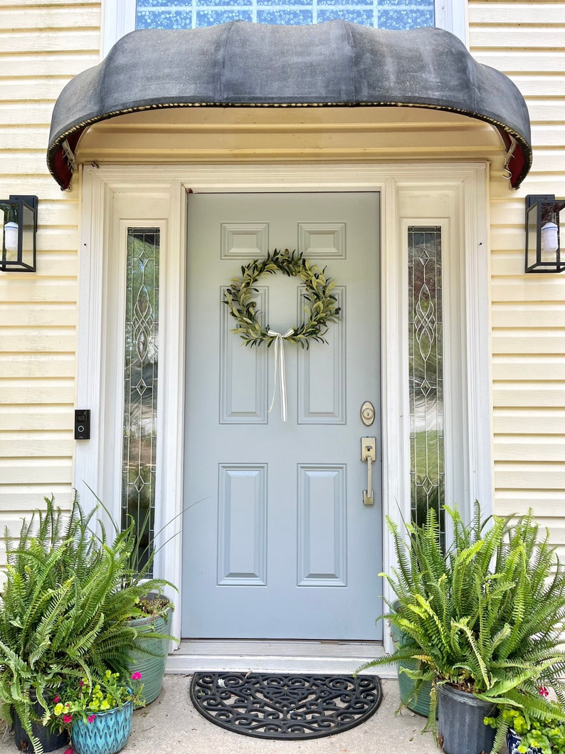 olive tree hoop wreath olive tree wreath front door modern wreath olive wreath modern wreath front door greenery wreath simple door wreath image 6