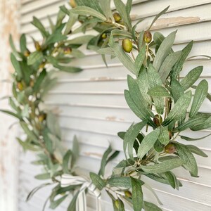 olive tree hoop wreath olive tree wreath front door modern wreath olive wreath modern wreath front door greenery wreath simple door wreath image 8