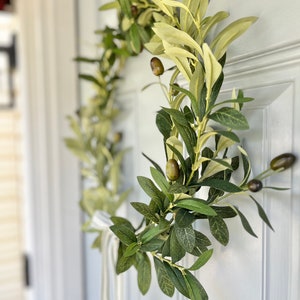 olive tree hoop wreath olive tree wreath front door modern wreath olive wreath modern wreath front door greenery wreath simple door wreath image 7