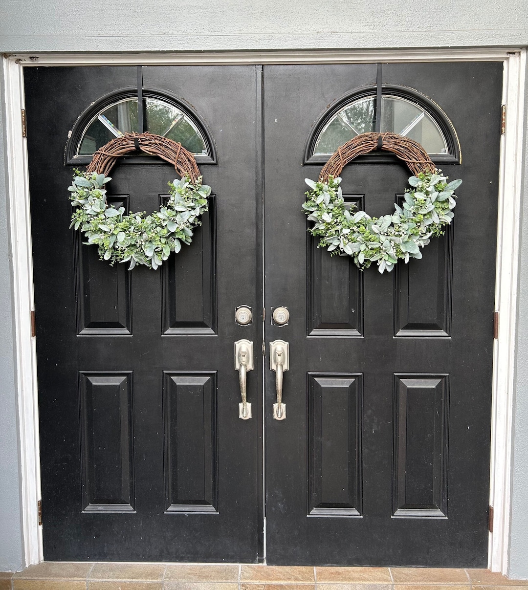 Double Door Wreaths Front Door Year Round Wreath Front Door Double