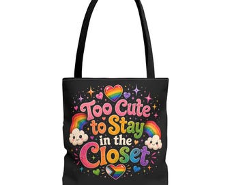 Zu süß, um im Schrank zu bleiben Regenbogen Pride Illustration