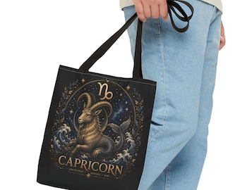 Gold Steinbock Zodiac Ziege Illustration Tote | Astrologie Sternbild Tote