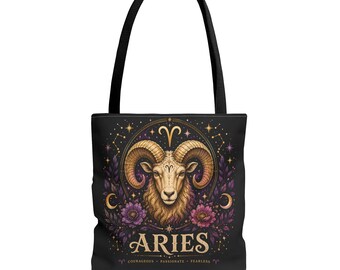 Widder Widder Sternzeichen Illustration Tragetasche | Astrologie Horoskop Tasche