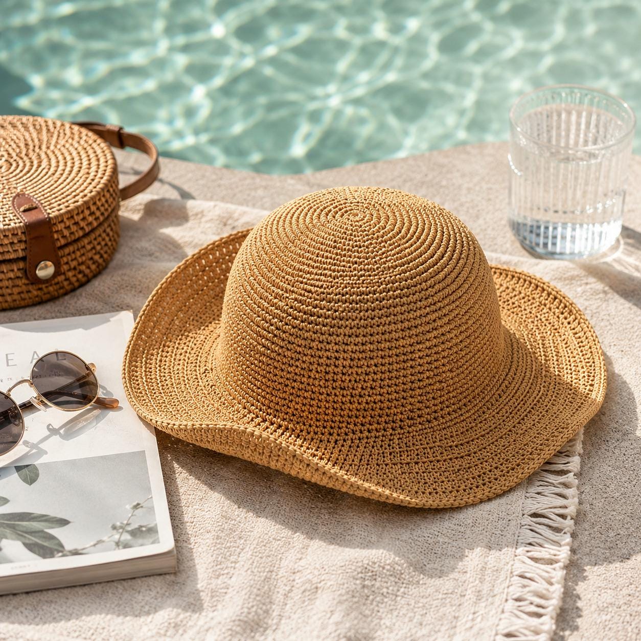 Crochet Sun Hat Pattern PDF, Easy Beginner Summer Hat Tutorial, Women ...
