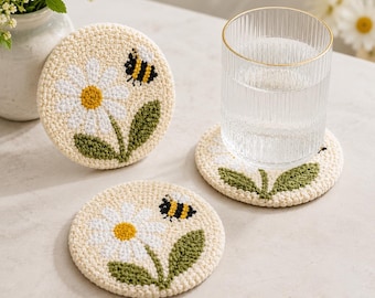 Daisy Bee Punchneedle Untersetzer Muster PDF PDF PDF