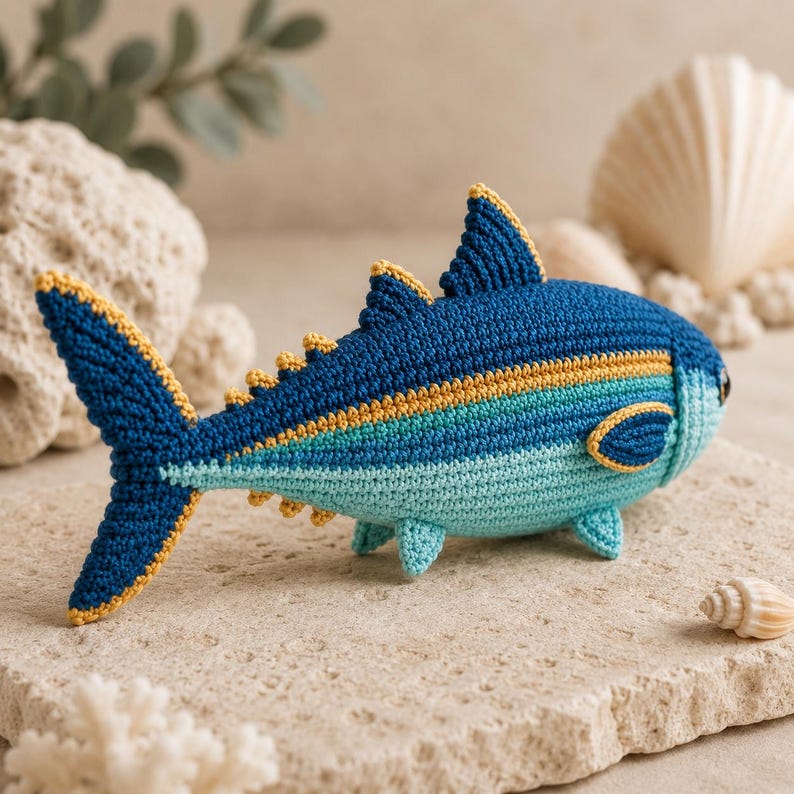Bluefin Tuna Crochet Pattern PDF, Amigurumi Animal - Etsy Canada