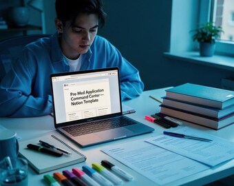 Pre-Med Application Command Center — Notion Template