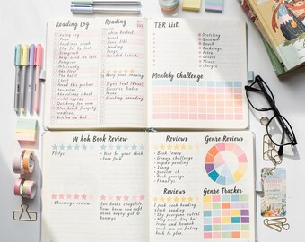 Reading Journal and Book Tracker | Printable PDF for GoodNotes and iPad