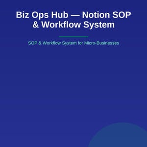 Biz Ops Hub — Notion SOP & Workflow System