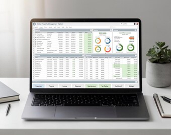 Rental Property Management Tracker | Google Sheets Template for Landlords