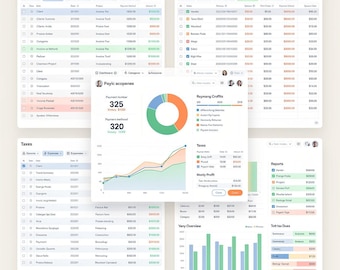Freelance Income & Expense Tracker | Google Sheets Template for Freelancers