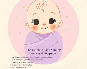 Babynaamplanner, wereldwijde namen, zinvolle reis, aandenken (digitale download)