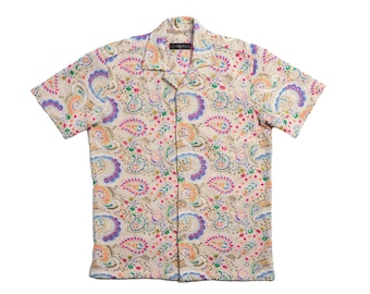 Zari Aureate  Artisan Short Sleeve Button Up Shirt
