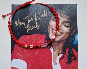 Michael Jackson Inspired Red Thread Bracelet