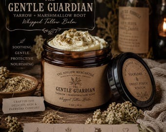 The Gentle Guardian | Yarrow + Marshmallow Root | Whipped Tallow Balm