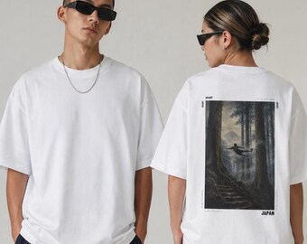 Maillot de football du Japon, cadeau de fan de la Coupe du monde 2026, t-shirt d'art de football de peinture à l'huile, t-shirt graphique du patrimoine entre le cèdre et le ciel