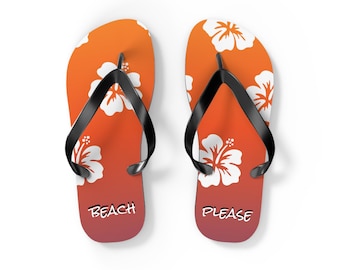 Beach Please Flip Flops