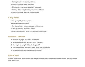 Cuaderno de trabajo sobre contratransferencia para terapeutas / Autorreflexión clínica en PDF / Terapia psicoanalítica y psicodinámica / Recursos para terapeutas