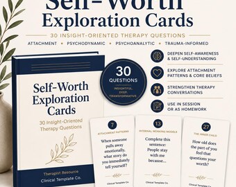 Self-Worth Exploration Questions for Therapy | Attachment & Psychodynamic Guide